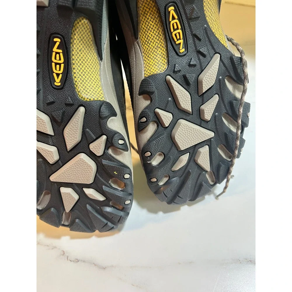 Keen Targhee II Mid Waterproof Hiking Boots Mens 13 Brown Yellow 1002375